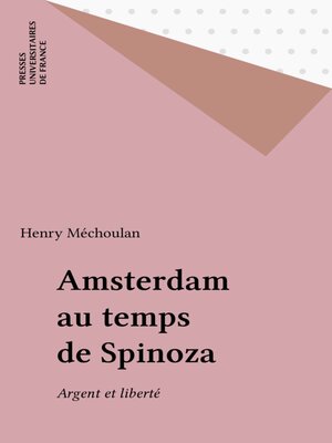 cover image of Amsterdam au temps de Spinoza